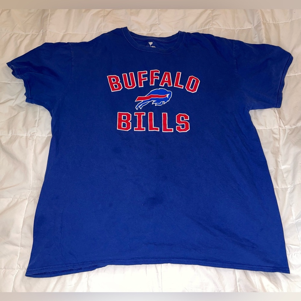 Fanatics Royal Blue Buffalo Bills T-Shirt Size 2XL As Is